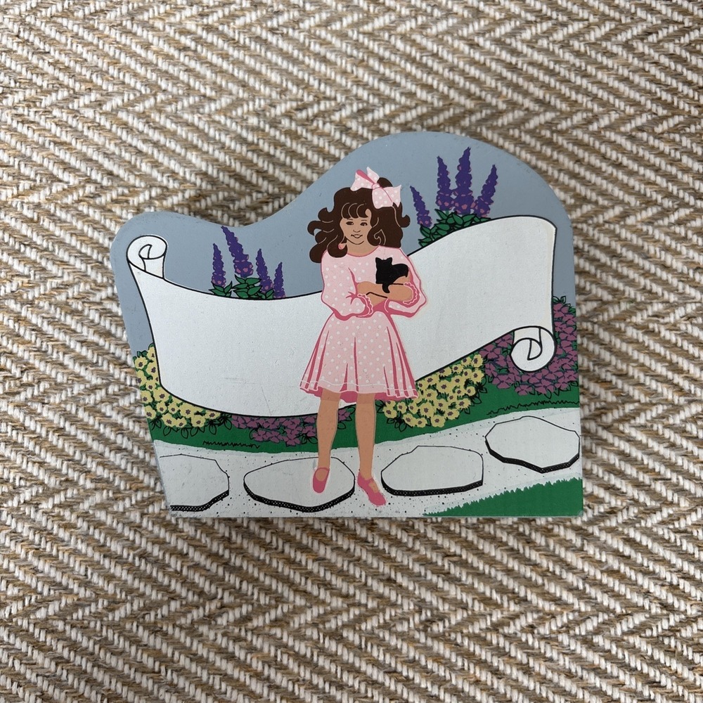 Cats Meow Village Greetings From Girl Personalize It Life Celebration 002 1998